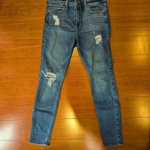 Hollister High-Rise Super Skinny Jeans in Blue